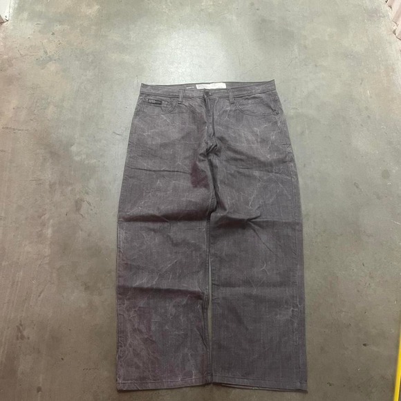 Y2K rocawear men's grey jeans baggy skater hiphop wide leg 38 - Picture 3 of 6